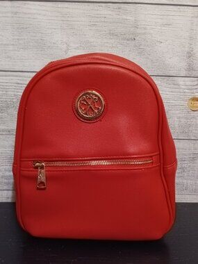 CXL Christian Lacroix Red Mini Backpack NWT Gold Hardware Pine Caviar Bag